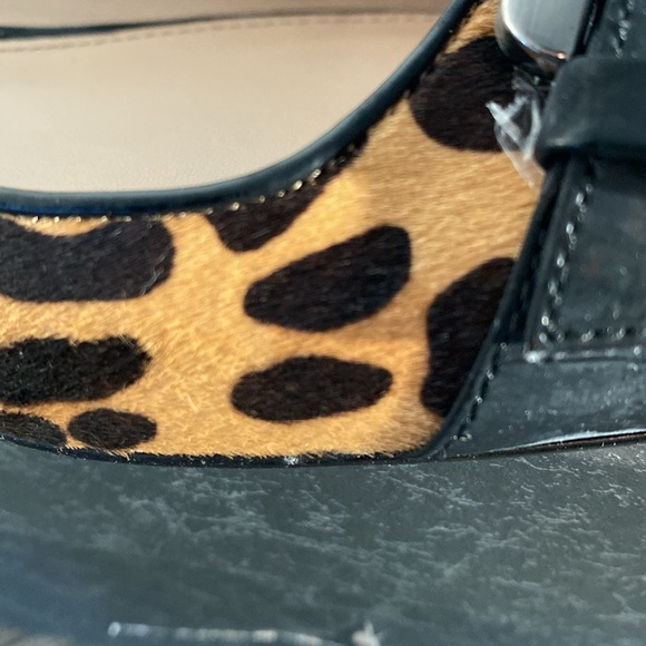 Via Spiga Odessa Calf Leather Leopard Buckle Flats size 8 - Picture 10 of 10